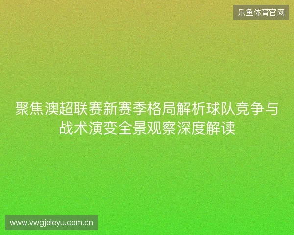 聚焦澳超联赛新赛季格局解析球队竞争与战术演变全景观察深度解读
