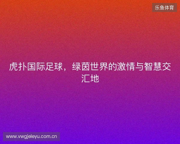 虎扑国际足球，绿茵世界的激情与智慧交汇地